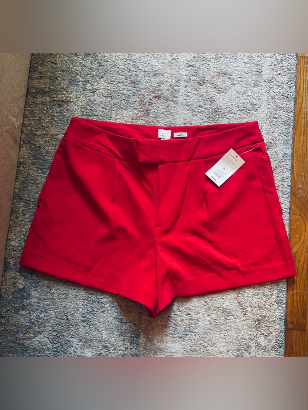 a new day Red High-Waist Tailored Shorts